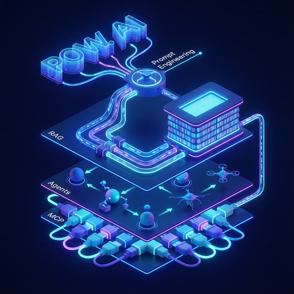 The Modern AI Stack Concept Art